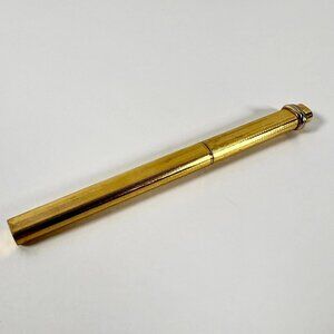 Must de Cartier Trinity Vendôme Ballpoint Pen – Gold Plate, Pinstripe, 1980's